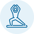 Person meditating representing wellness and mental health programs